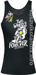 Two Wheels Forever Lubię zapierdalać - Top damski czarny 