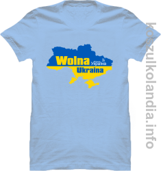 Wolna Ukraina Map 2L - Koszulka męska  3