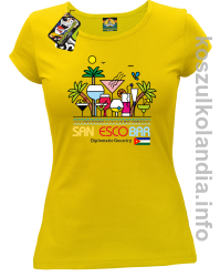 San Escobar Coctails - Koszulka damska żółta 