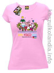 San Escobar Coctails - Koszulka damska jasny róż 