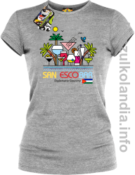 San Escobar Coctails - Koszulka damska melanż 