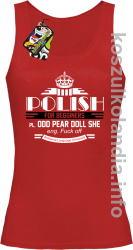 Polish for begginers Odd Pear Doll She - Top damski czerwony 