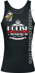 Polish for begginers Odd Pear Doll She - Top damski czarny 