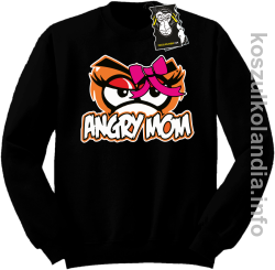Angry mom - bluza z nadrukiem bez kaptura czarna