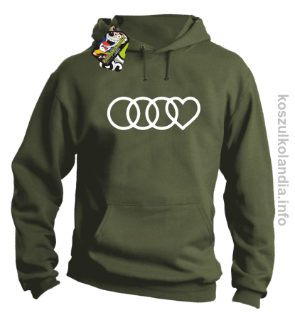 Audi LOVE - bluza męska z kapturem