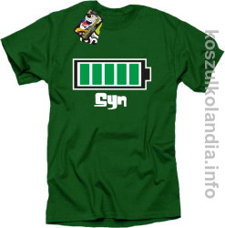 Syn Bateria 100% - koszulka męska - zielony