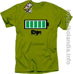 Syn Bateria 100% - koszulka męska - kiwi