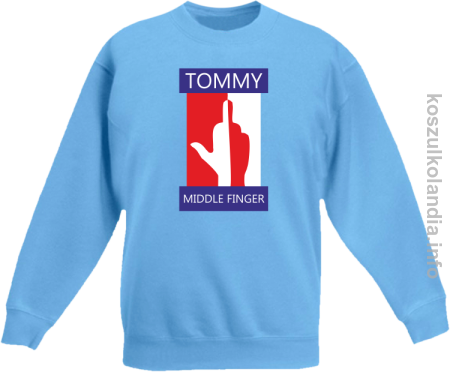 Tommy Middle Finger -  bluza bez kaptura dziecięca 