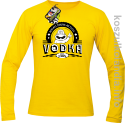 Vodka Always Drunk as Fuck - Longsleeve męski żółty 