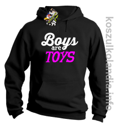 Boys are Toys - Bluza męska z kapturem czarna 