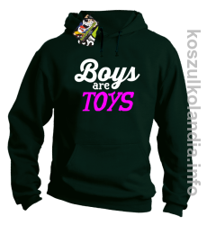 Boys are Toys - Bluza męska z kapturem butelkowa 