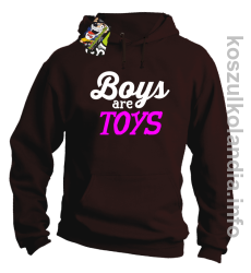 Boys are Toys - Bluza męska z kapturem brąz 