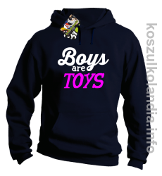 Boys are Toys - Bluza męska z kapturem granat