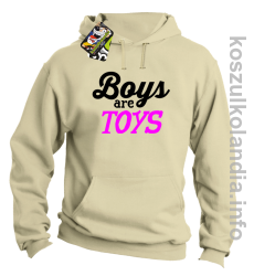 Boys are Toys - Bluza męska z kapturem beżowa 