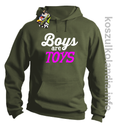 Boys are Toys - Bluza męska z kapturem khakji