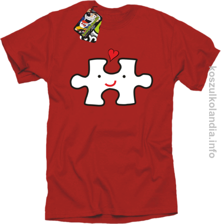 Puzzle love No1 - koszulka męska