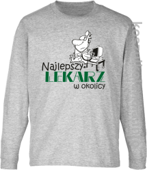 Najlepszy lekarz w okolicy - longsleeve dziecięcy - melanż