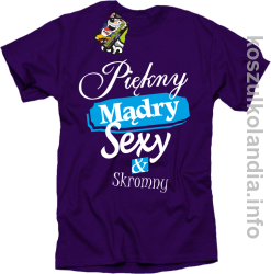 Piękny Mądry Sexy & Skromny - koszulka męska fiolet 
