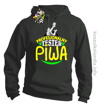Profesjonalny Tester Piwa - bluza męska z kapturem