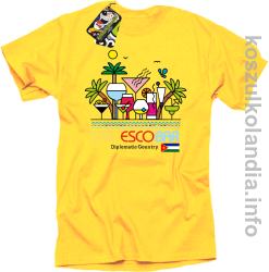 San Escobar Coctails - Koszulka męska żółta 