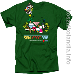San Escobar Coctails - Koszulka męska zielona 