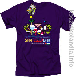 San Escobar Coctails - Koszulka męska fiolet 
