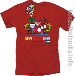 San Escobar Coctails - Koszulka męska czerwona 