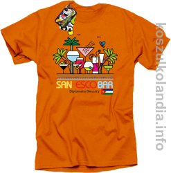 San Escobar Coctails - Koszulka męska pomarańcz 