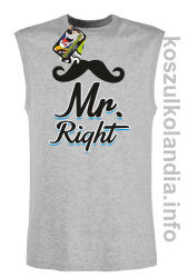 Mr Right - Bezrękawnik męski - melanż