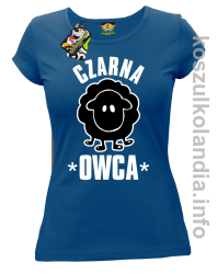 Czarna owca - Black Sheep - koszulka damska - niebieska