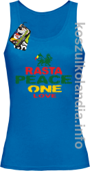 Rasta Peace ONE LOVE - top damski - niebieska