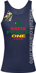 Rasta Peace ONE LOVE - top damski - granatowa