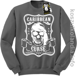 Caribbean curse - bluza z nadrukiem bez kaptura szara