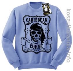Caribbean curse - bluza z nadrukiem bez kaptura błękitna
