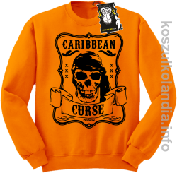 Caribbean curse - bluza z nadrukiem bez kaptura pomarańczowa