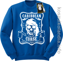 Caribbean curse - bluza z nadrukiem bez kaptura niebieska