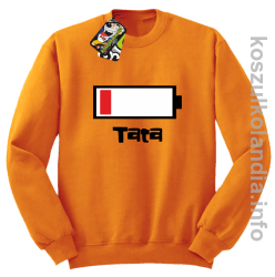 Tata Bateria do ładowania - bluza bez kaptura - pomarańczowy