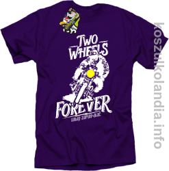 Two Wheels Forever Lubię zapierdalać - Koszulka męska fiolet 