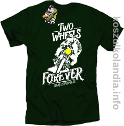 Two Wheels Forever Lubię zapierdalać - Koszulka męska butelkowa 