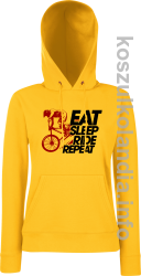 EAT SLEEP Ride Repeat żółty