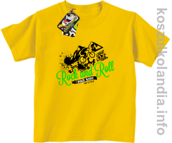 Rock & Roll Bike Ride est 1765 - Koszulka dziecięca żółta 