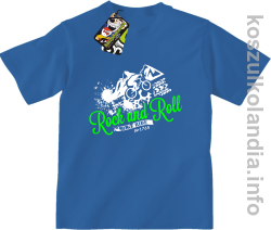 Rock & Roll Bike Ride est 1765 - Koszulka dziecięca niebieska 
