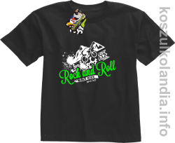 Rock & Roll Bike Ride est 1765 - Koszulka dziecięca czarna 