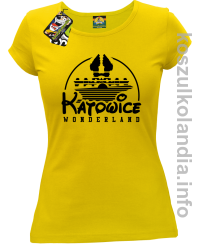 Katowice Wonderland - koszulka damska - żółta