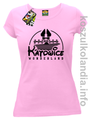 Katowice Wonderland - koszulka damska - różowa