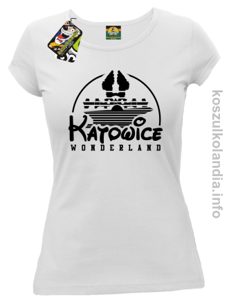 Katowice Wonderland - koszulka damska - biała