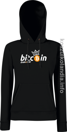 Bitcoin Standard Cryptominer King - bluza damska z kapturem