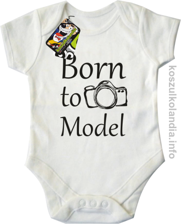 Born to model - body - białe