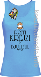 Priti Krejzi and Bjutiful - Top damski błękit 