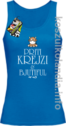 Priti Krejzi and Bjutiful - Top damski niebieski